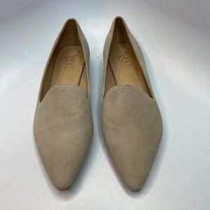 Franco Sarto Cream Suede Equinox loafer new without box.